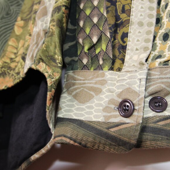 SS18 DRIES VAN NOTEN CAYCE PATCHWORK PRINT SHIRT JACKET M - Picture 9 of 16